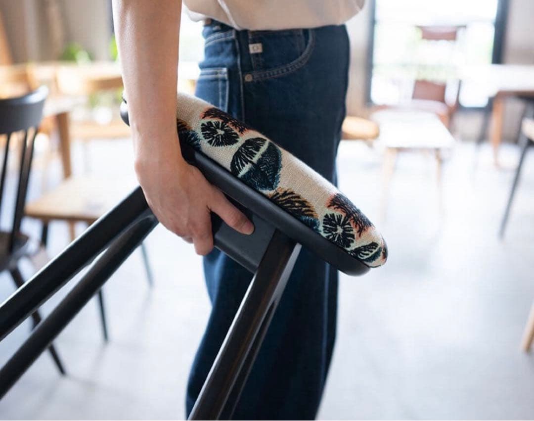 キッチンスツールBR H530＋ミナ ペルホネン　タンバリン