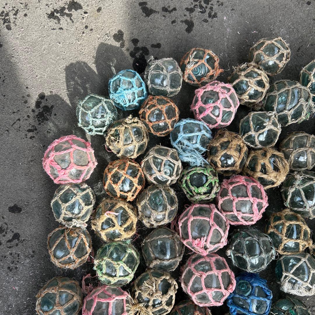 浮き玉　浮き球　ガラス玉　漁具　レトロ　68個まとめ