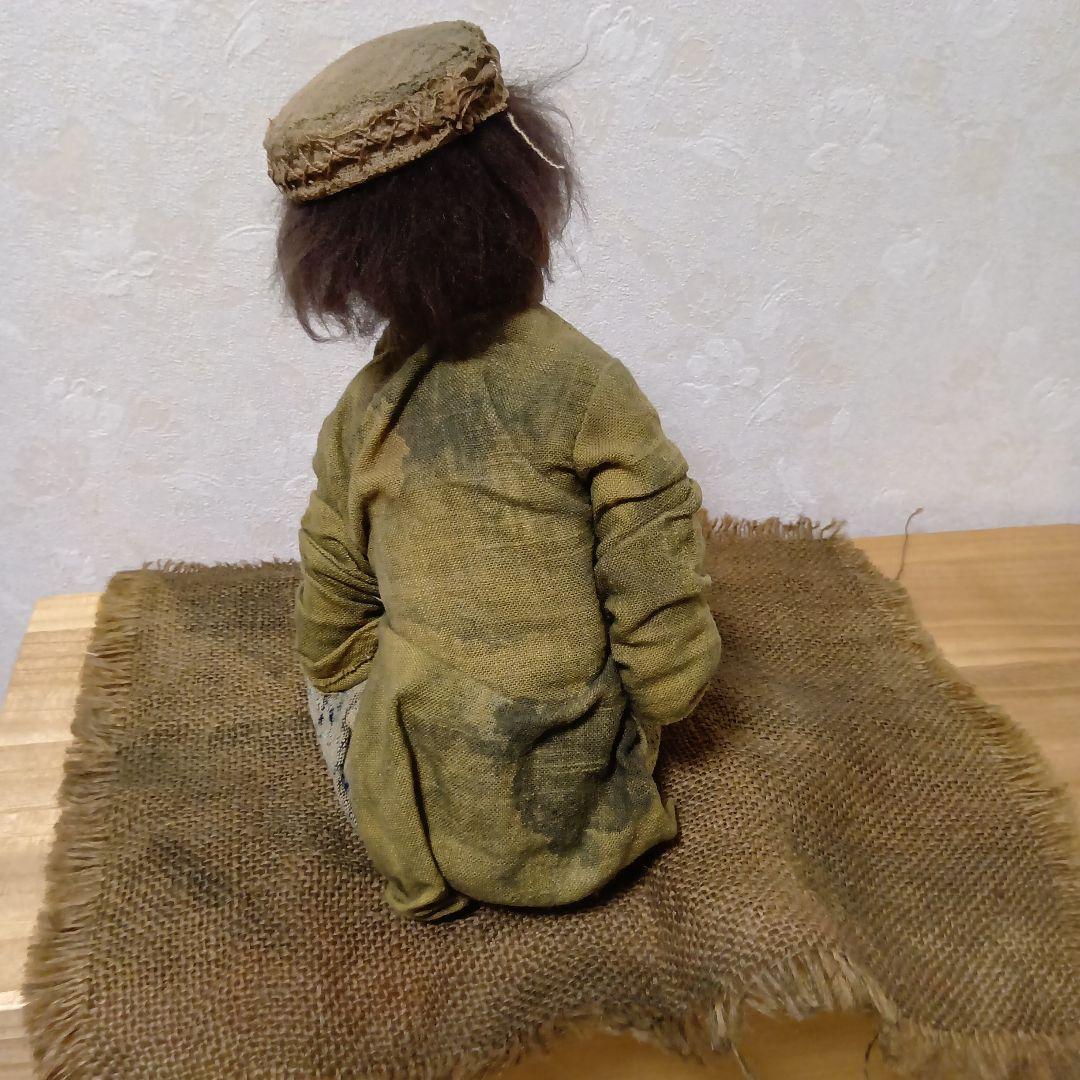 人形 「連鎖」創作人形 布貼りハンドメイド