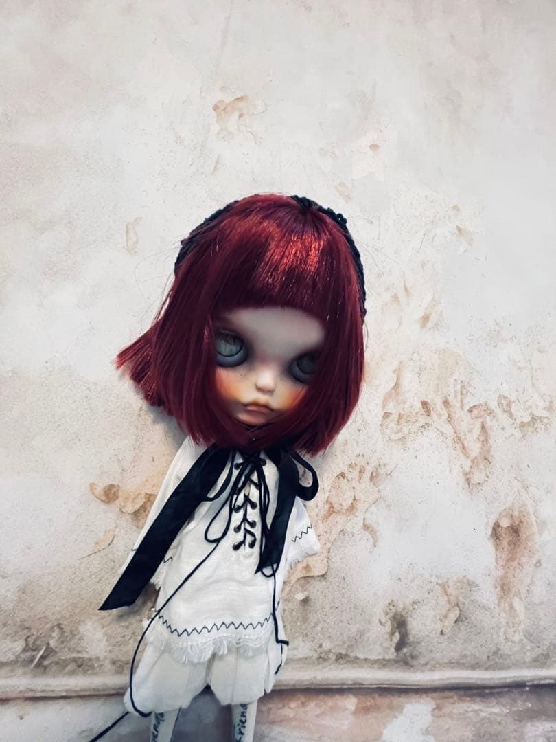 カスタム アイシードール 白肌 オビツボディ ダーク系 闇系女の子 ユニセックス