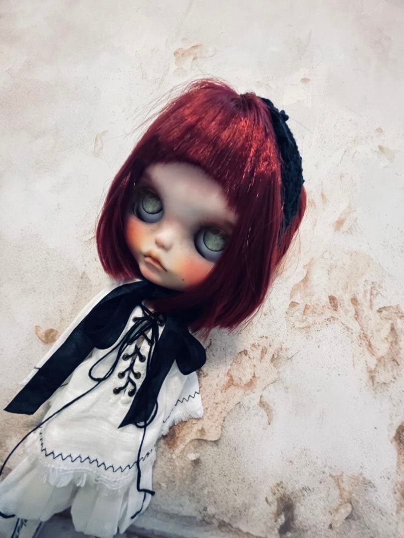 カスタム アイシードール 白肌 オビツボディ ダーク系 闇系女の子 ユニセックス