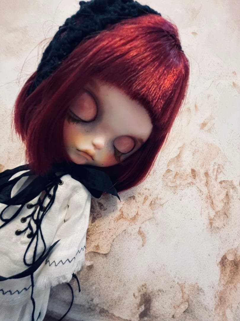 カスタム アイシードール 白肌 オビツボディ ダーク系 闇系女の子 ユニセックス