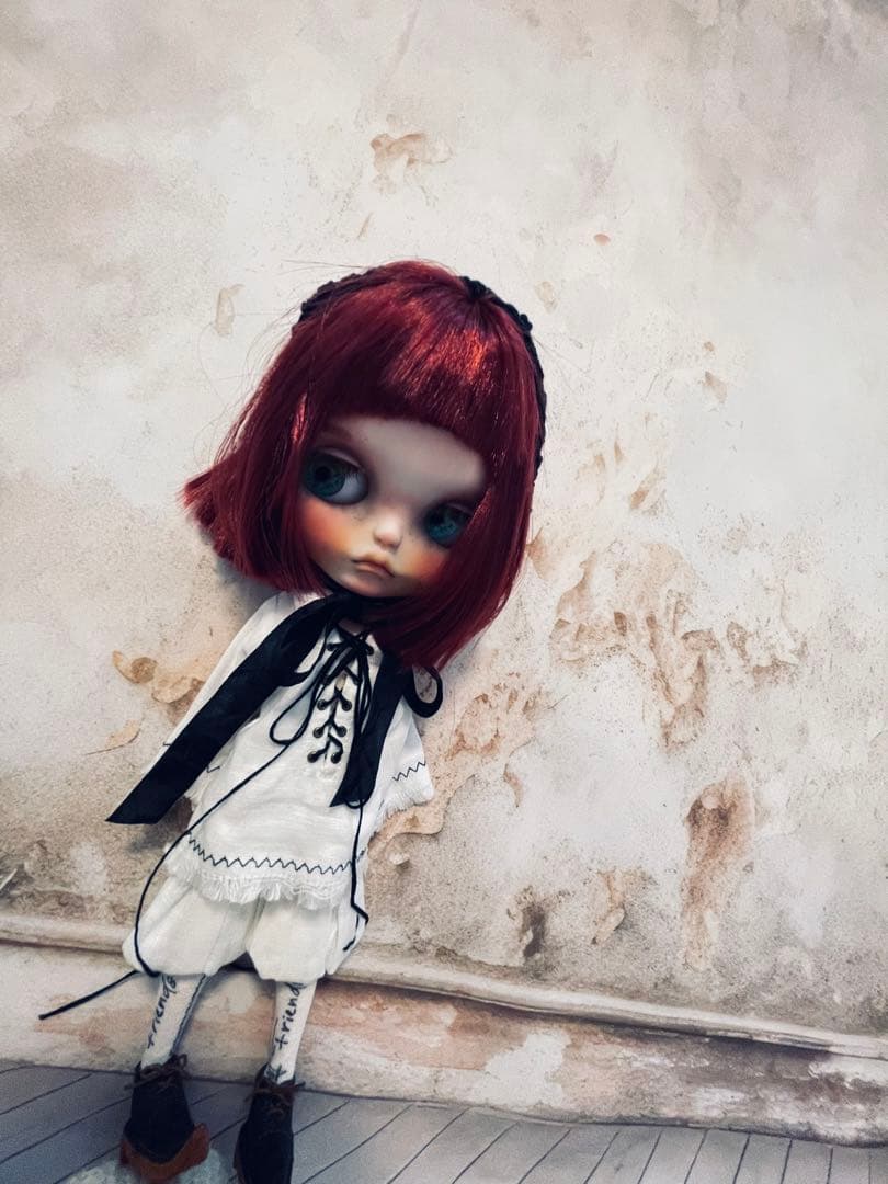 カスタム アイシードール 白肌 オビツボディ ダーク系 闇系女の子 ユニセックス