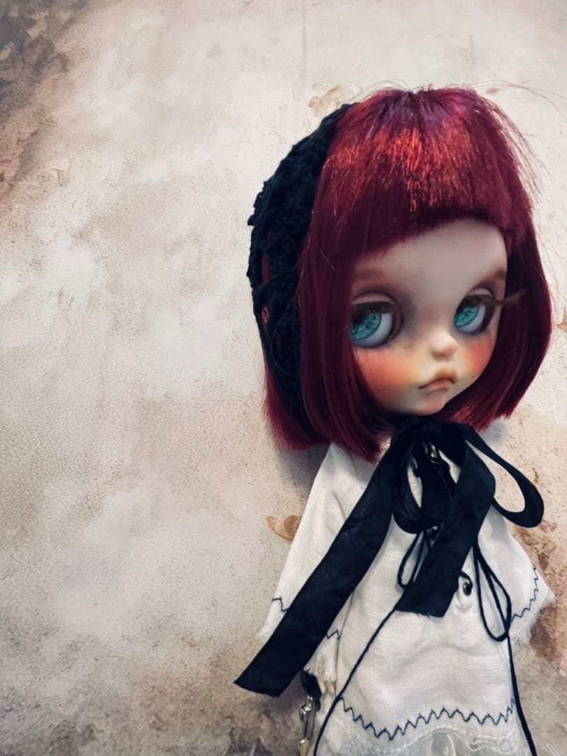 カスタム アイシードール 白肌 オビツボディ ダーク系 闇系女の子 ユニセックス