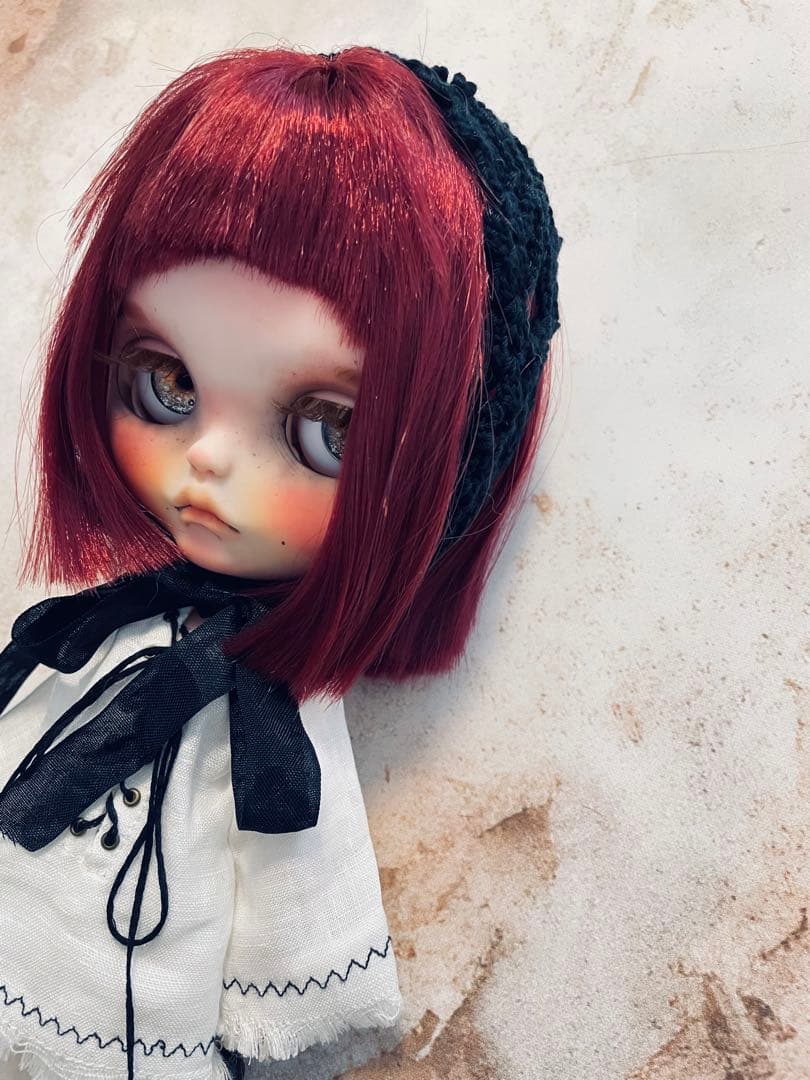 カスタム アイシードール 白肌 オビツボディ ダーク系 闇系女の子 ユニセックス