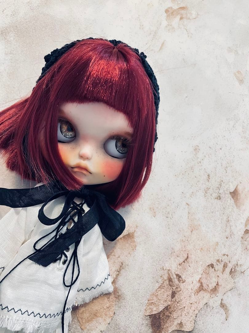 カスタム アイシードール 白肌 オビツボディ ダーク系 闇系女の子 ユニセックス