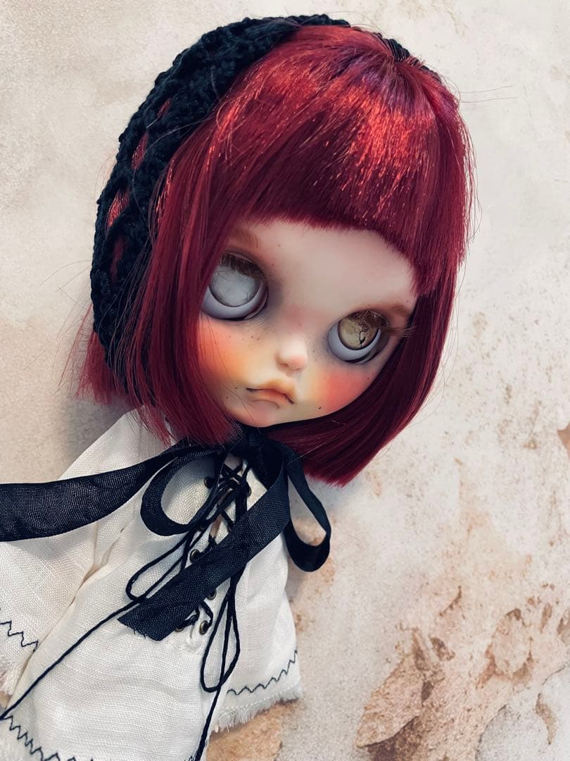 カスタム アイシードール 白肌 オビツボディ ダーク系 闇系女の子 ユニセックス