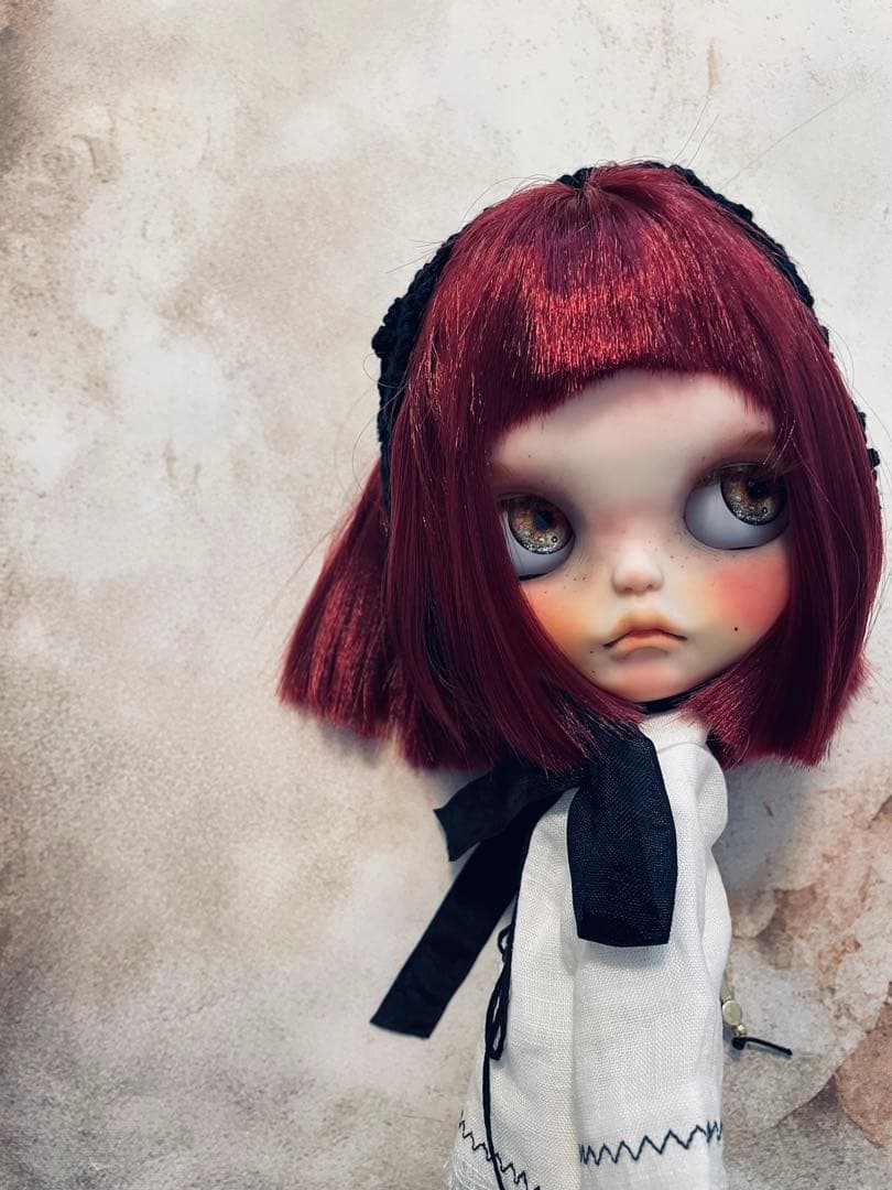 カスタム アイシードール 白肌 オビツボディ ダーク系 闇系女の子 ユニセックス