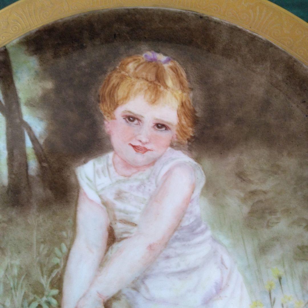 ブグロー 幼女　絵皿 (模写)