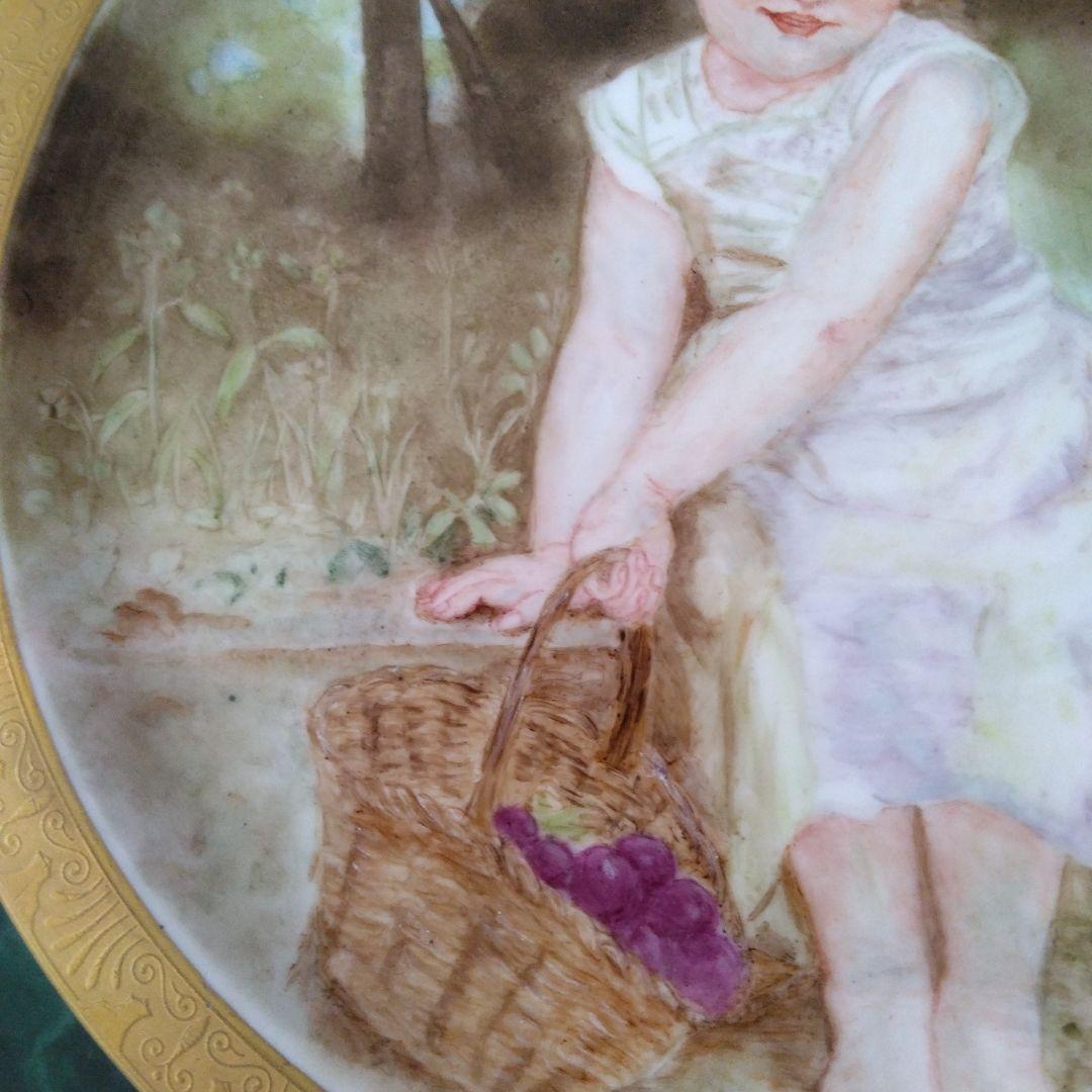 ブグロー 幼女　絵皿 (模写)