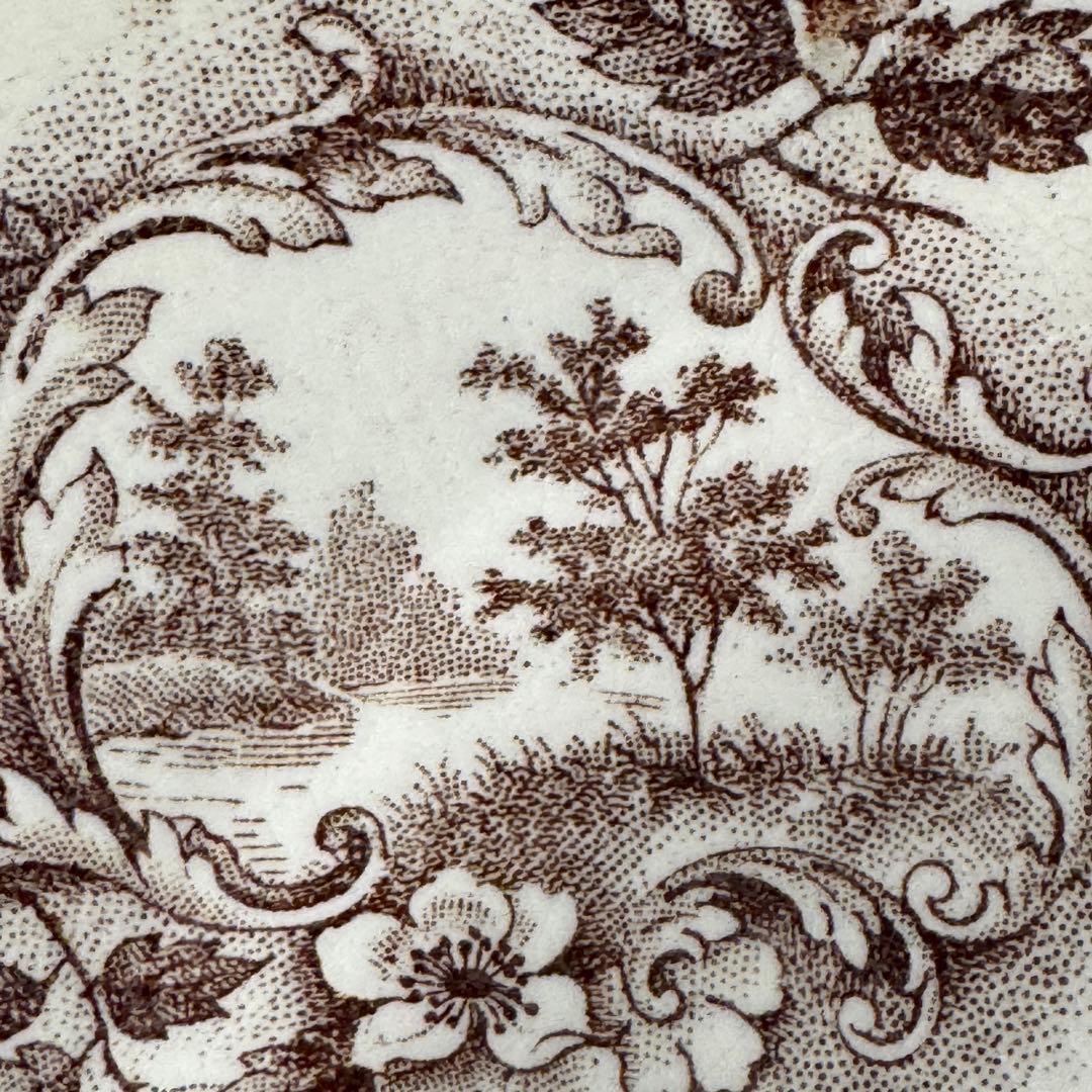 フランスアンティーク　Choisy le roi ショワジー　ポンパドール　平皿