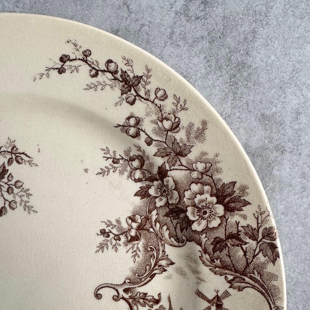 フランスアンティーク　Choisy le roi ショワジー　ポンパドール　平皿