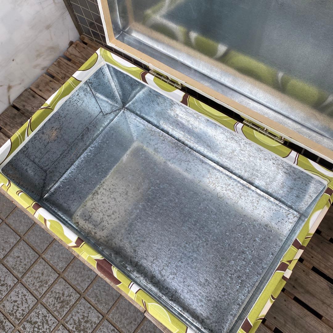 昭和レトロ 茶箱リメイクスツール ミッドセンチュリー スペースエイジ