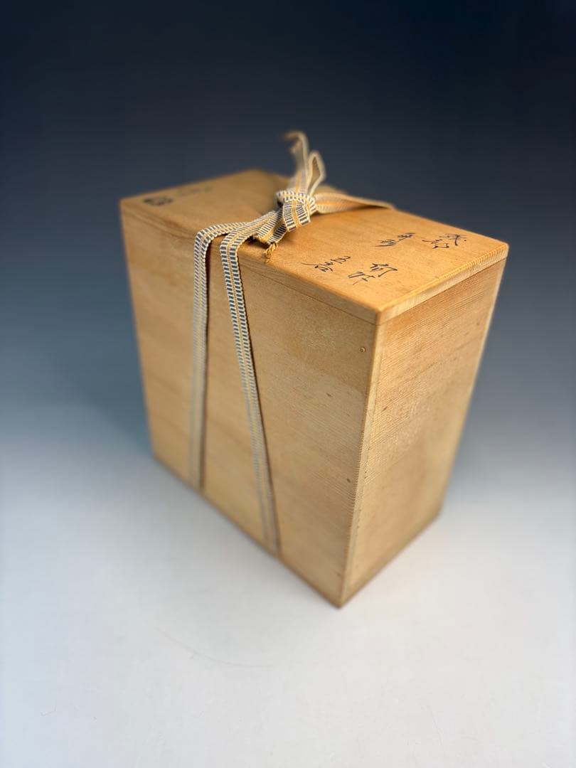 【中古品】茶道具　加藤光右衛門造　織部舟形向付　五客