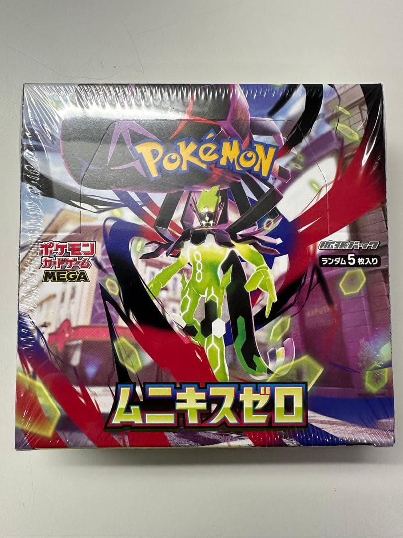 新品、未開封 シュリンク付き ポケモンカードゲーム ムニキスゼロ 1BOX