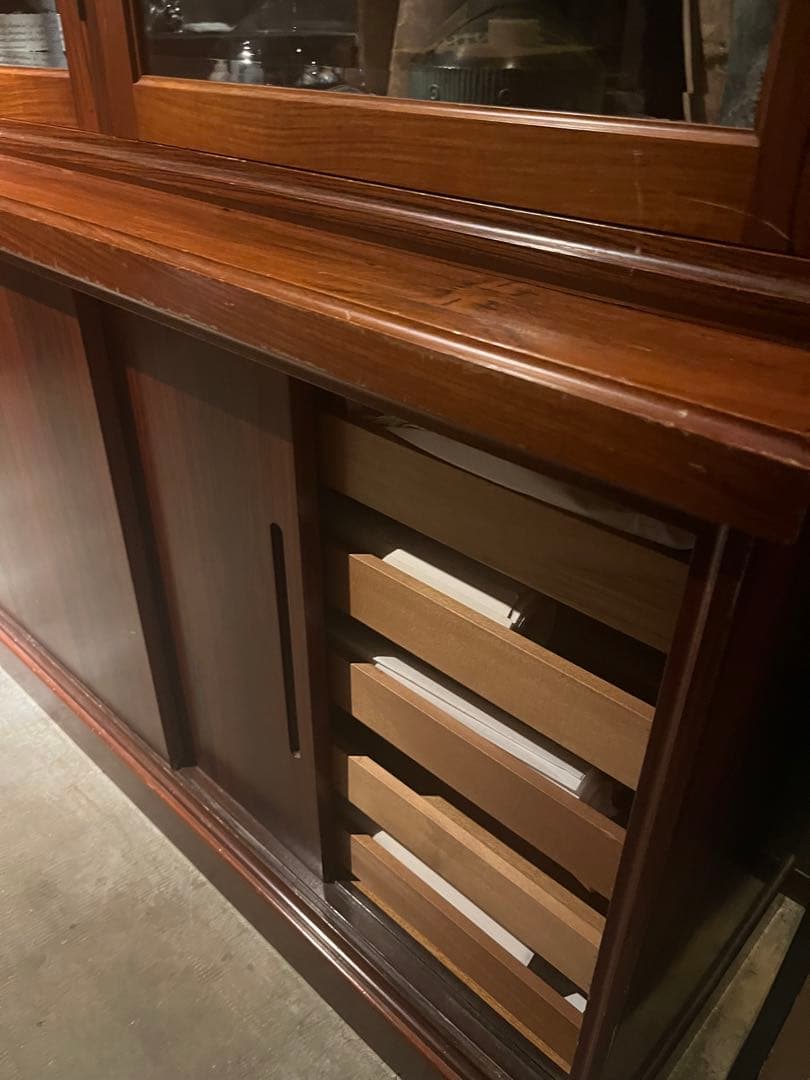 ローズウッドキャビネット棚