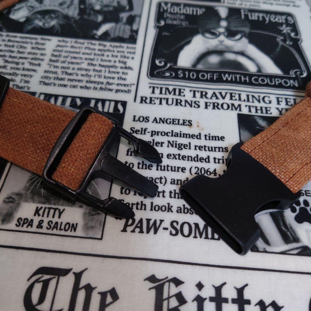 Vintageロゴ縫い付け☬酒袋リメイク☬ウエストバッグ,ボディバッグ/柿渋染め