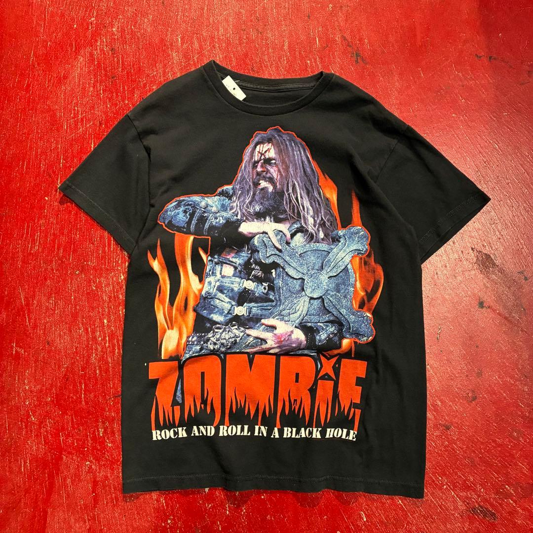 ROB ZOMBiE ROCK AND ROLL バンドTシャツ　ロブゾンビ　黒