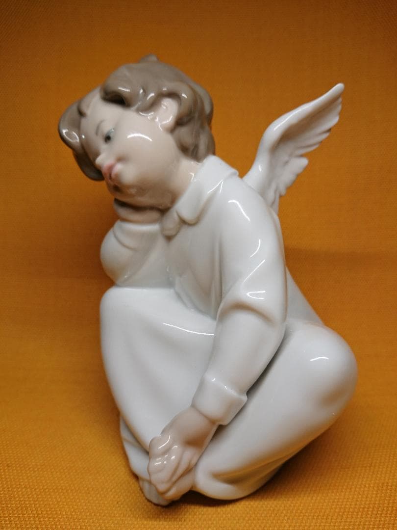 人形　天使　陶器　オブジェ　置物　インテリア　工芸品　美術品　A2552