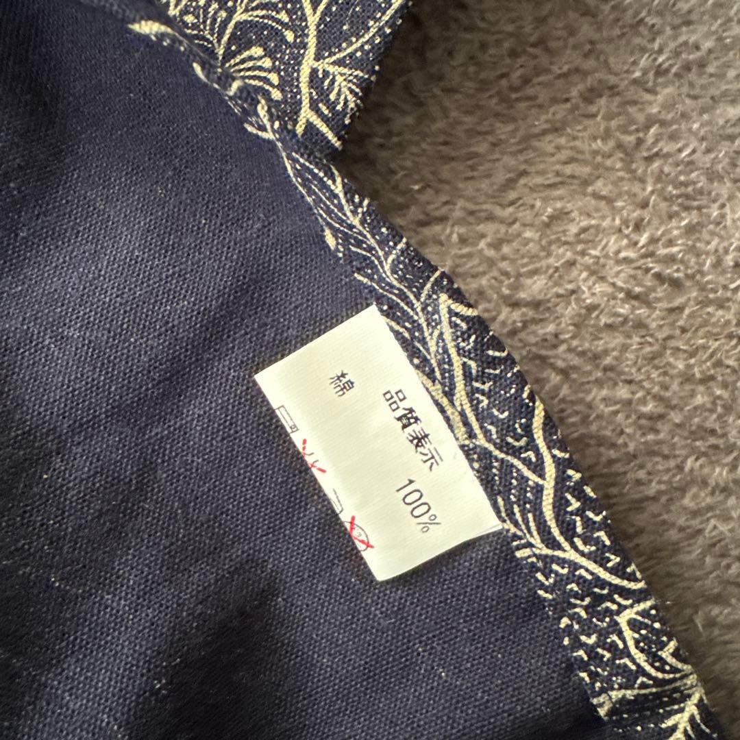 【未使用】 藍染 割烹着 タグ付き サロンジェ購入