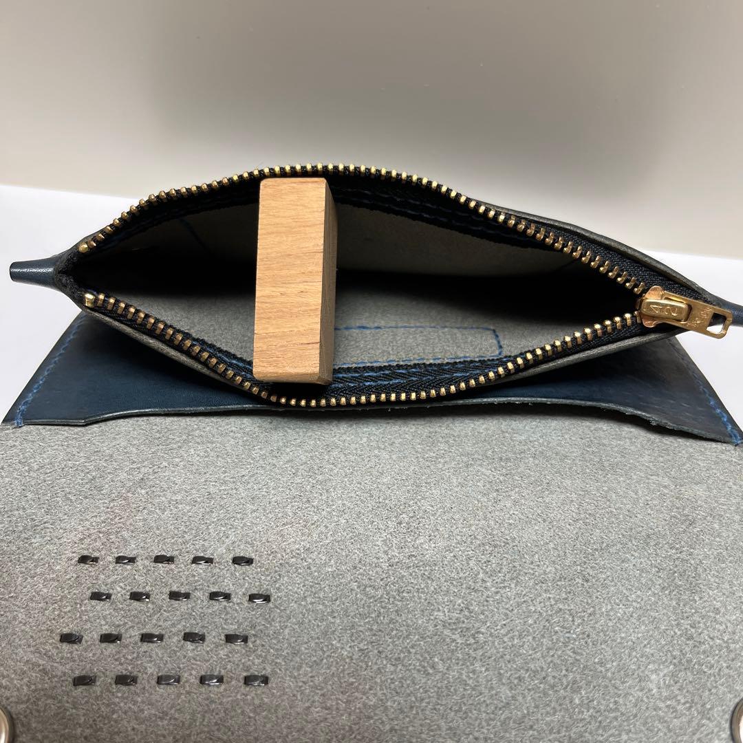 トラッカーウォレット　ハンドメイド　栃木レザー　レザーウォレット