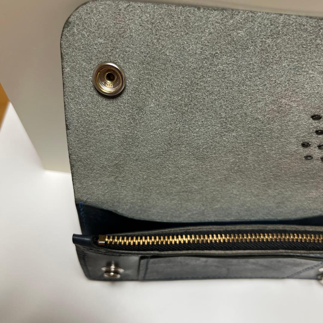 トラッカーウォレット　ハンドメイド　栃木レザー　レザーウォレット