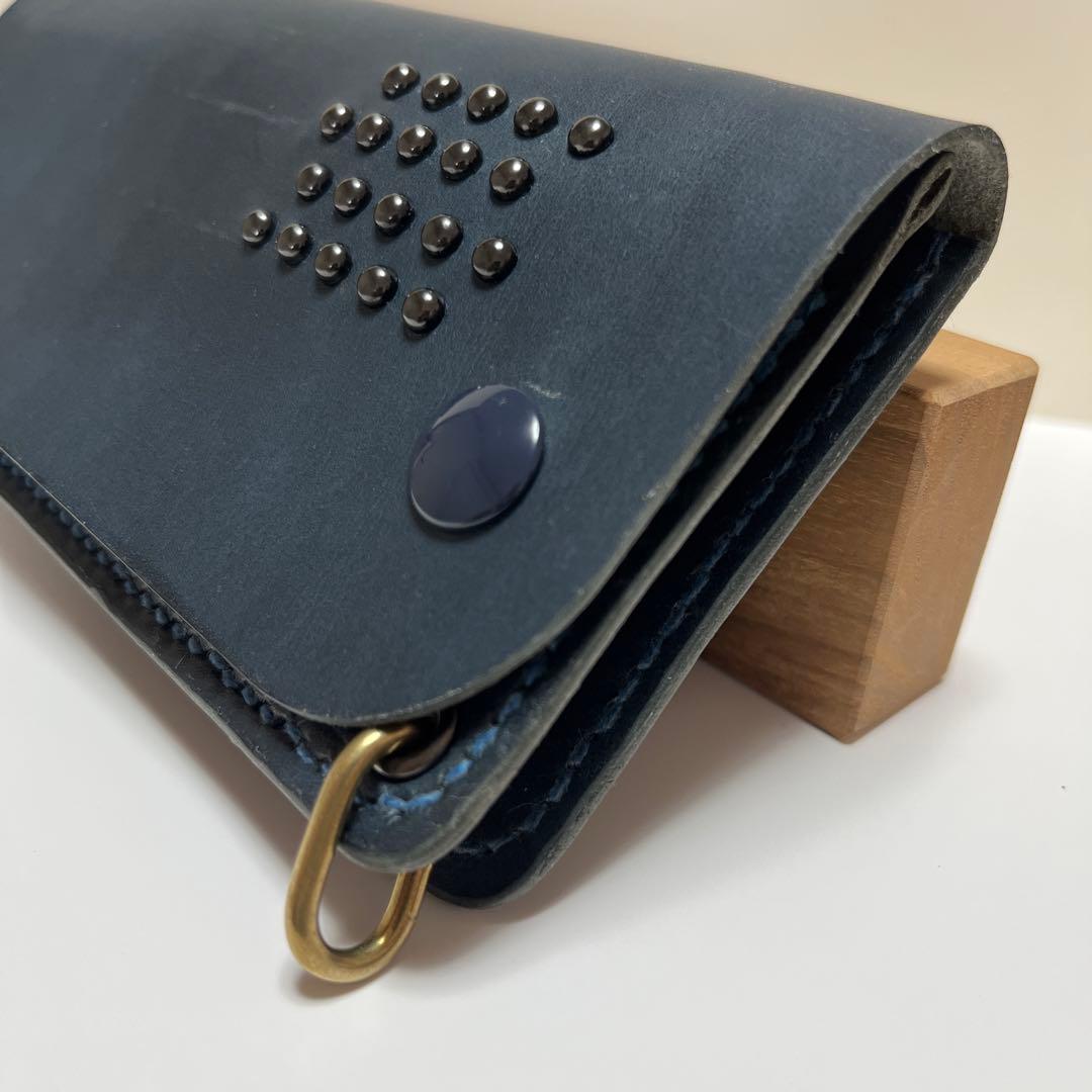 トラッカーウォレット　ハンドメイド　栃木レザー　レザーウォレット