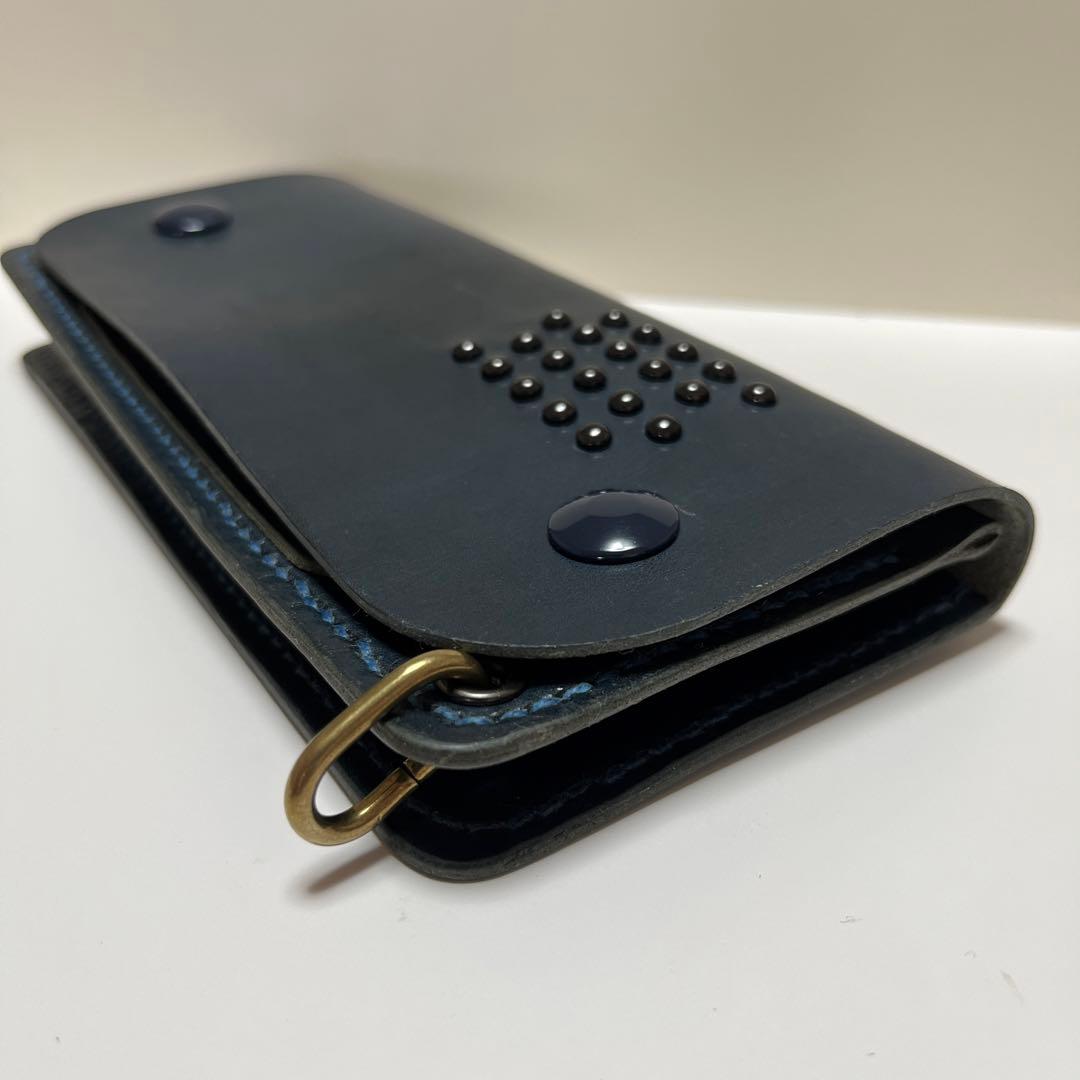 トラッカーウォレット　ハンドメイド　栃木レザー　レザーウォレット