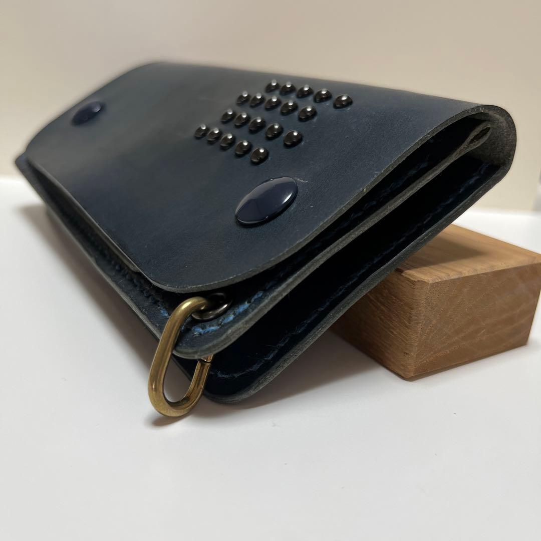 トラッカーウォレット　ハンドメイド　栃木レザー　レザーウォレット