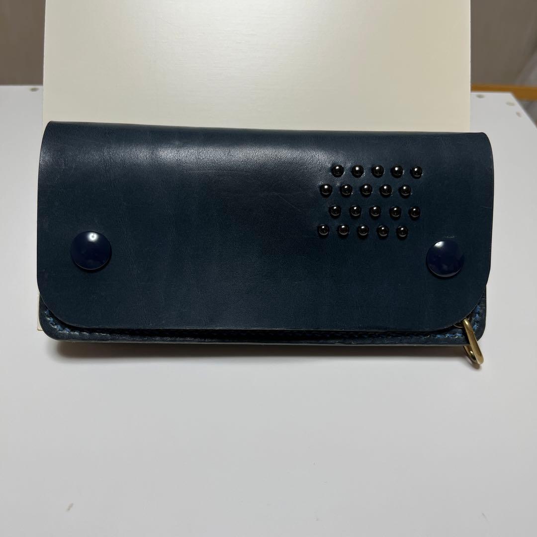 トラッカーウォレット　ハンドメイド　栃木レザー　レザーウォレット