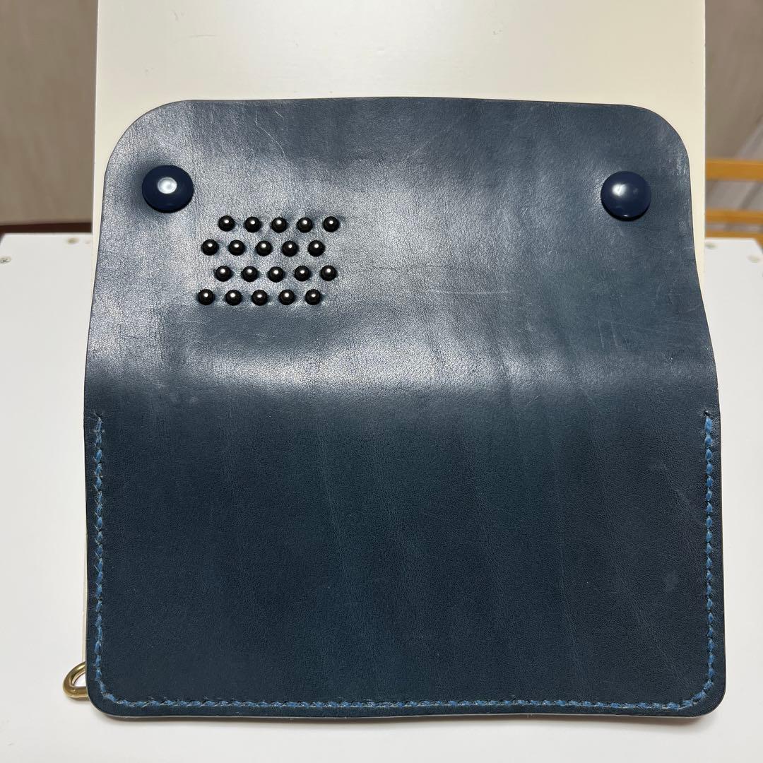 トラッカーウォレット　ハンドメイド　栃木レザー　レザーウォレット