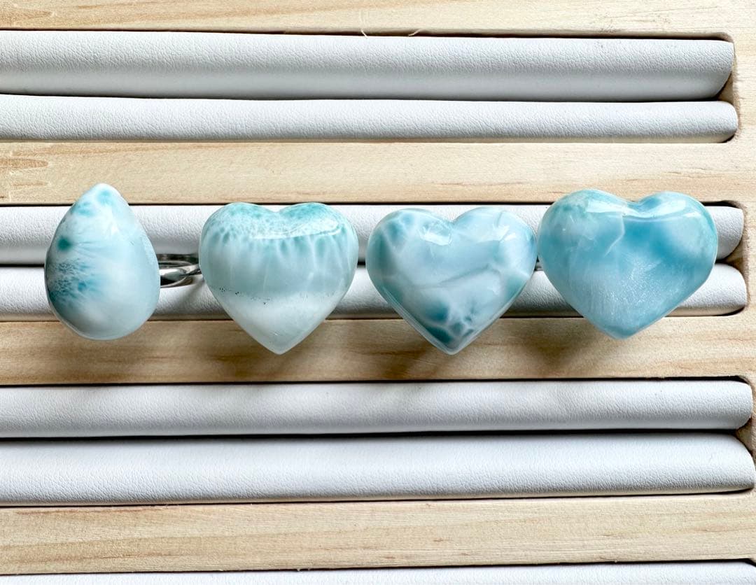 サージカルステンレス  ラリマー　フリーサイズリング　⑶