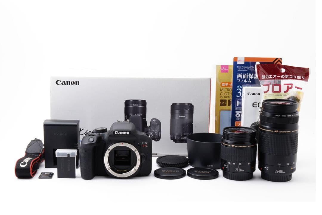 一眼レフカメラCANON EOS Kiss X9i/標準&望遠ダブルレンズセット