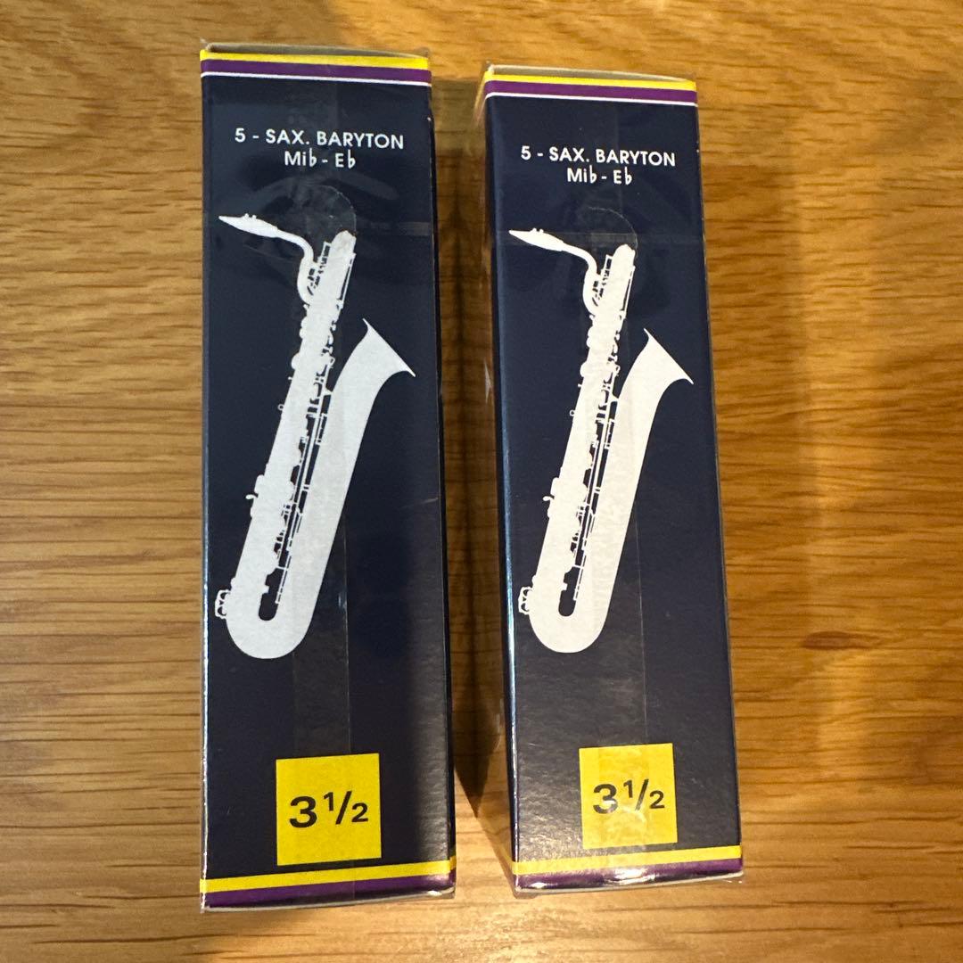 Vandoren バリトンサックスリード 3 1/2 5枚　2箱セット