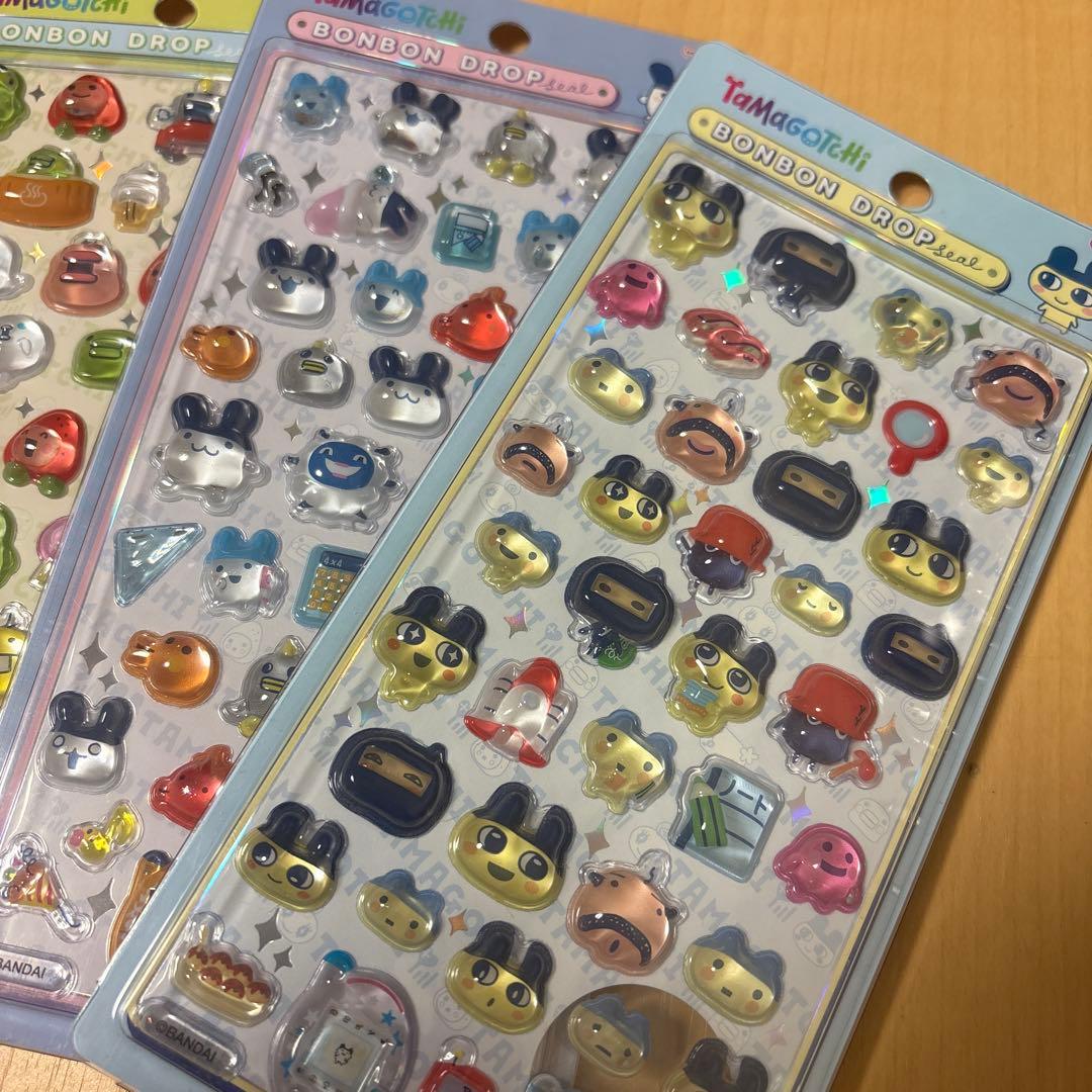 ボ*サ様 【正規品】 ボンボンドロップシールたまごっち4種コンプリートセット