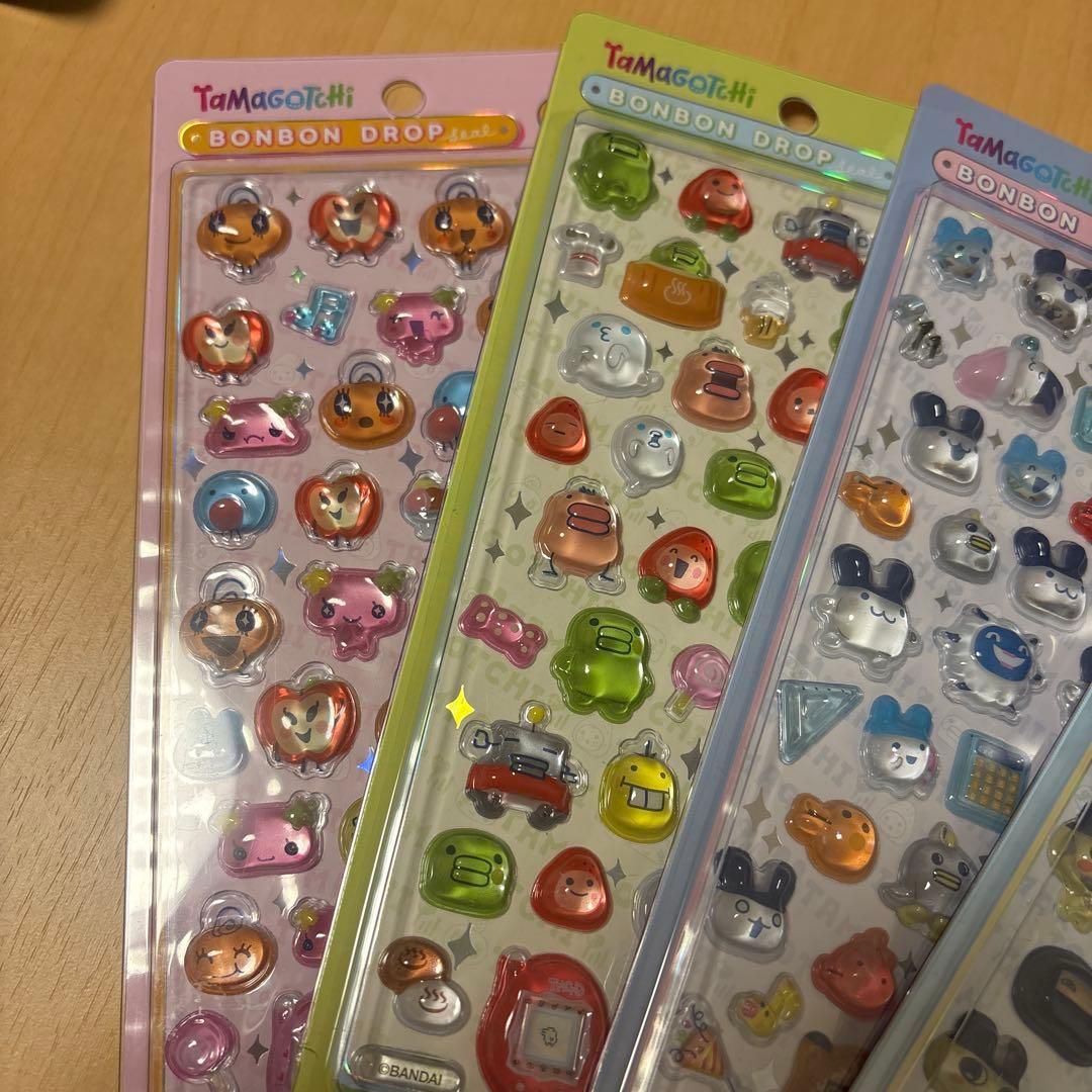 ボ*サ様 【正規品】 ボンボンドロップシールたまごっち4種コンプリートセット