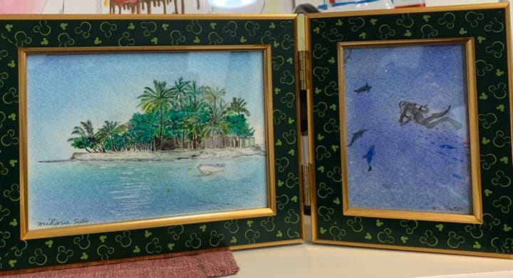 癒しの絵　パステル画　水彩画