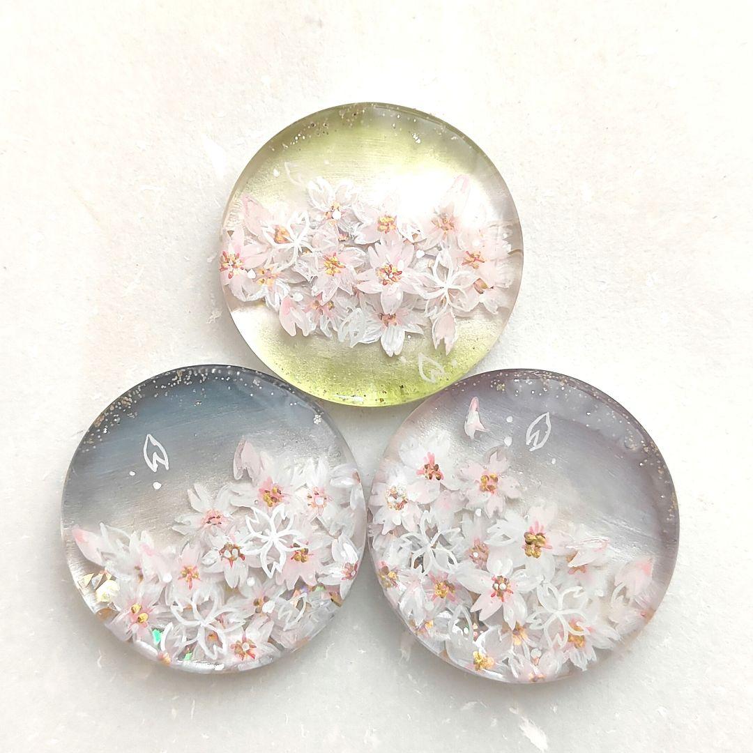 【733】ハンドメイド　レジン　ヘアゴム　ポニーフック