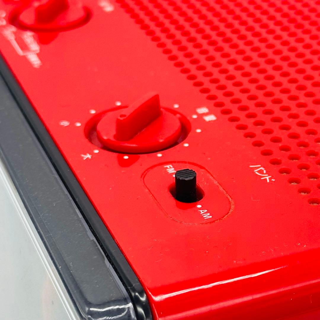 【希少】ナショナル パタパタ時計 RC-6035 赤 昭和レトロ 動作確認済