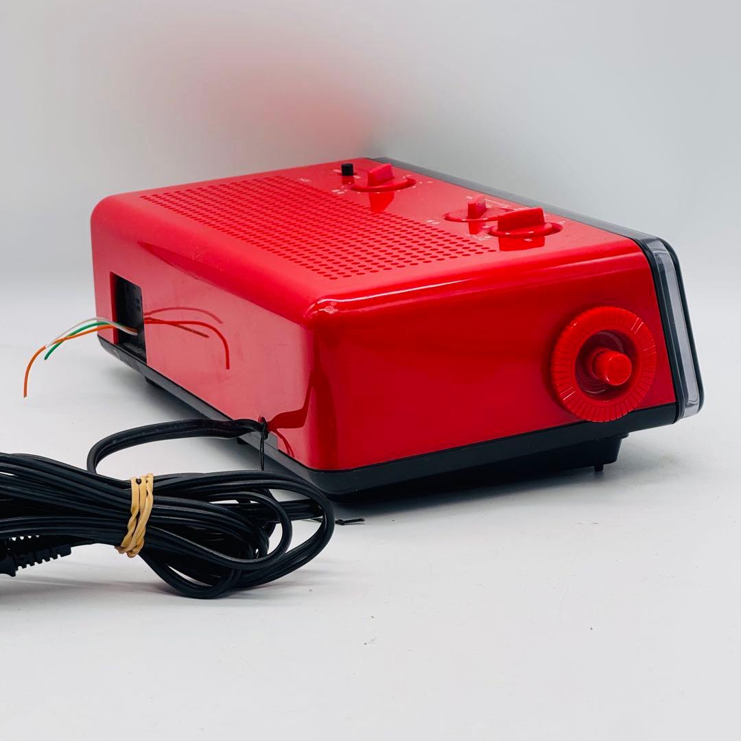 【希少】ナショナル パタパタ時計 RC-6035 赤 昭和レトロ 動作確認済