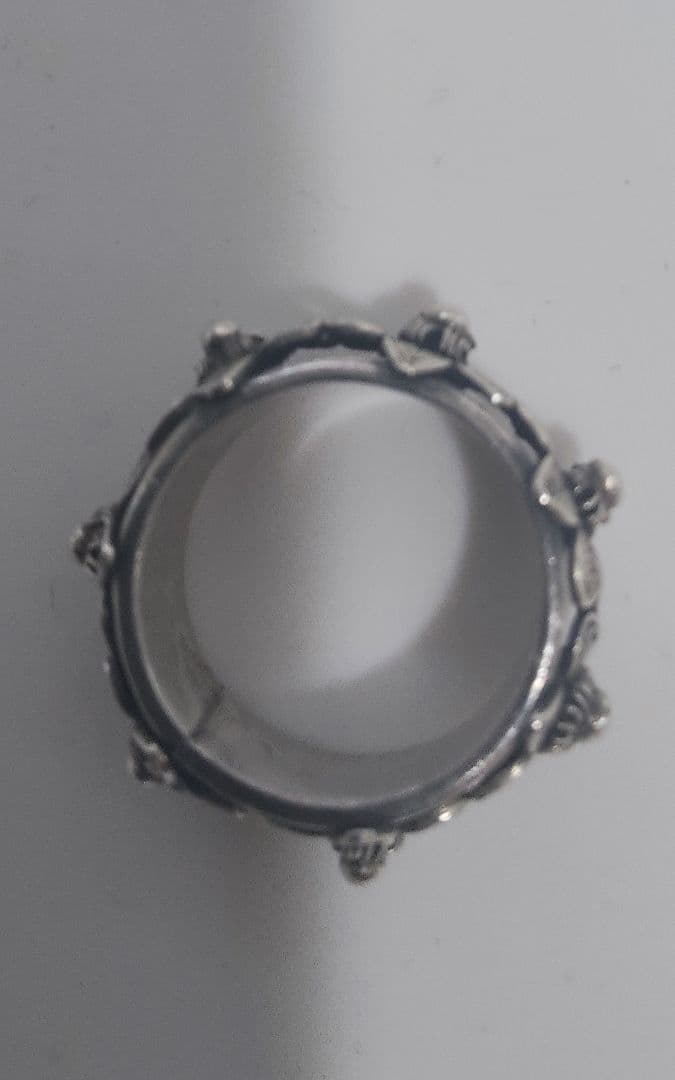 花モチーフ シルバーリング