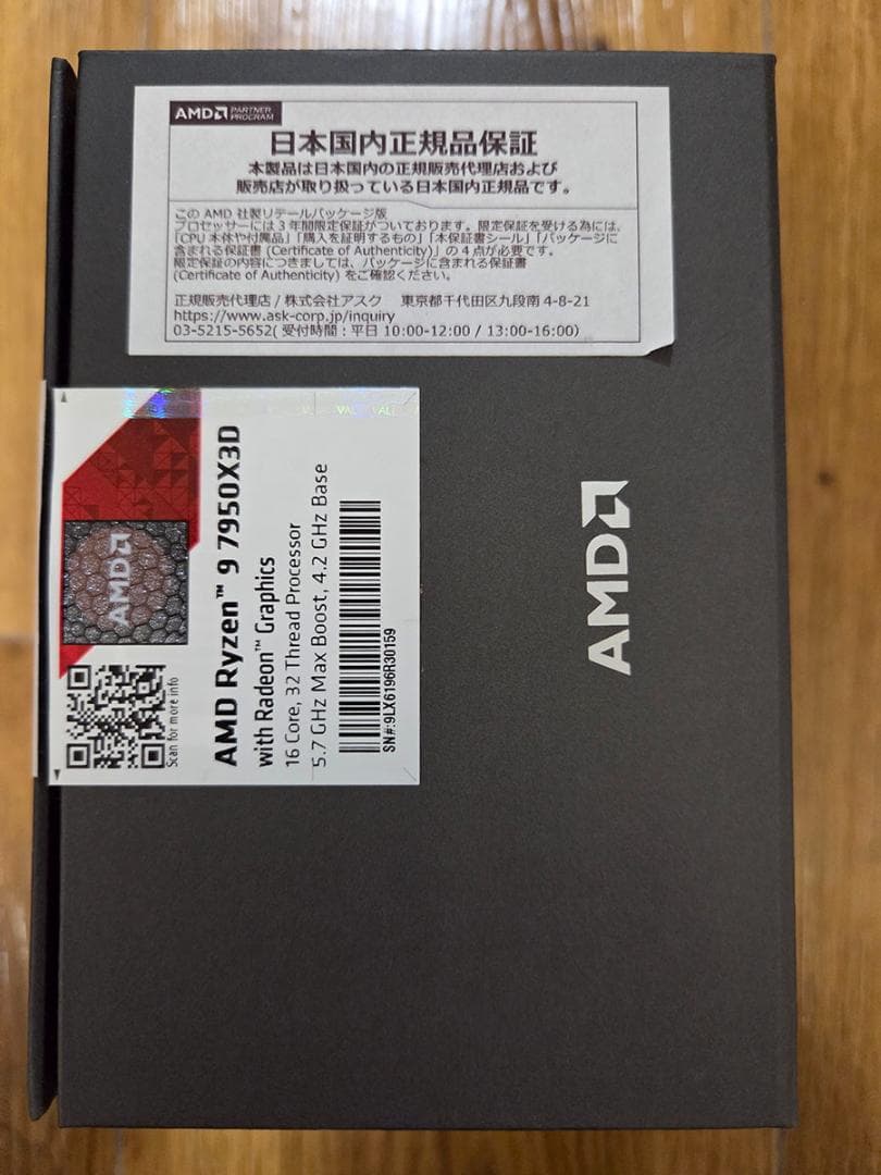 CPU AMD Ryzen 9 7950X3D