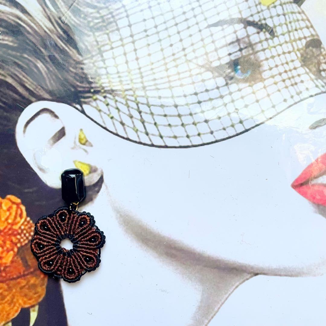 357 「macrame」天然石ネックレス　タイガーアイ