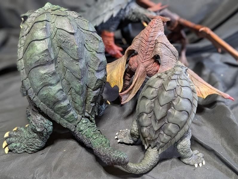 平成ガメラ＆ギャオス95・99（セガ・エクスプラス・ロケット）ソフビ５体セット