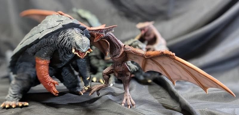 平成ガメラ＆ギャオス95・99（セガ・エクスプラス・ロケット）ソフビ５体セット