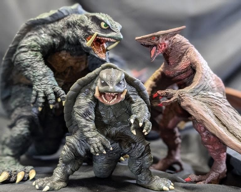 平成ガメラ＆ギャオス95・99（セガ・エクスプラス・ロケット）ソフビ５体セット