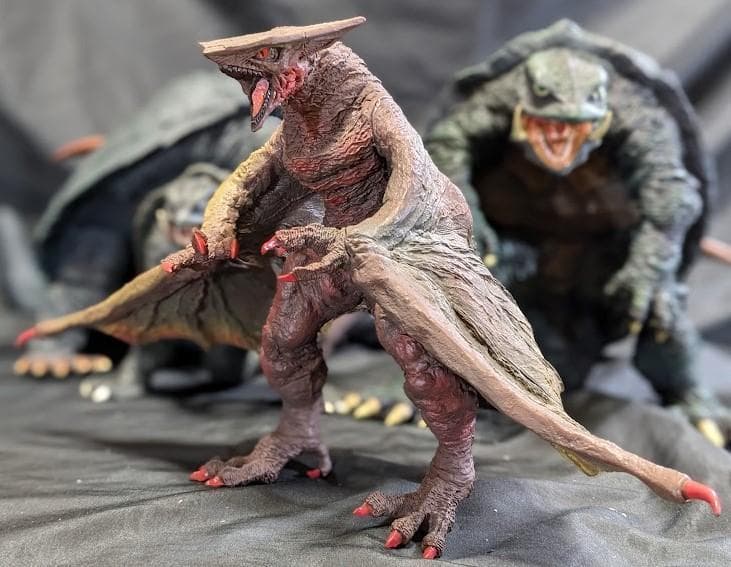 平成ガメラ＆ギャオス95・99（セガ・エクスプラス・ロケット）ソフビ５体セット