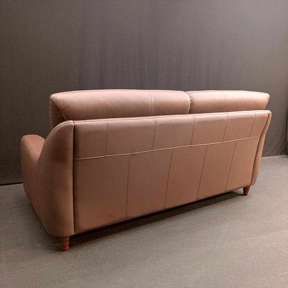 美品　カリモク　アラード　本革　ラブソファ　二人掛け　2P　三人掛け　ハイバック