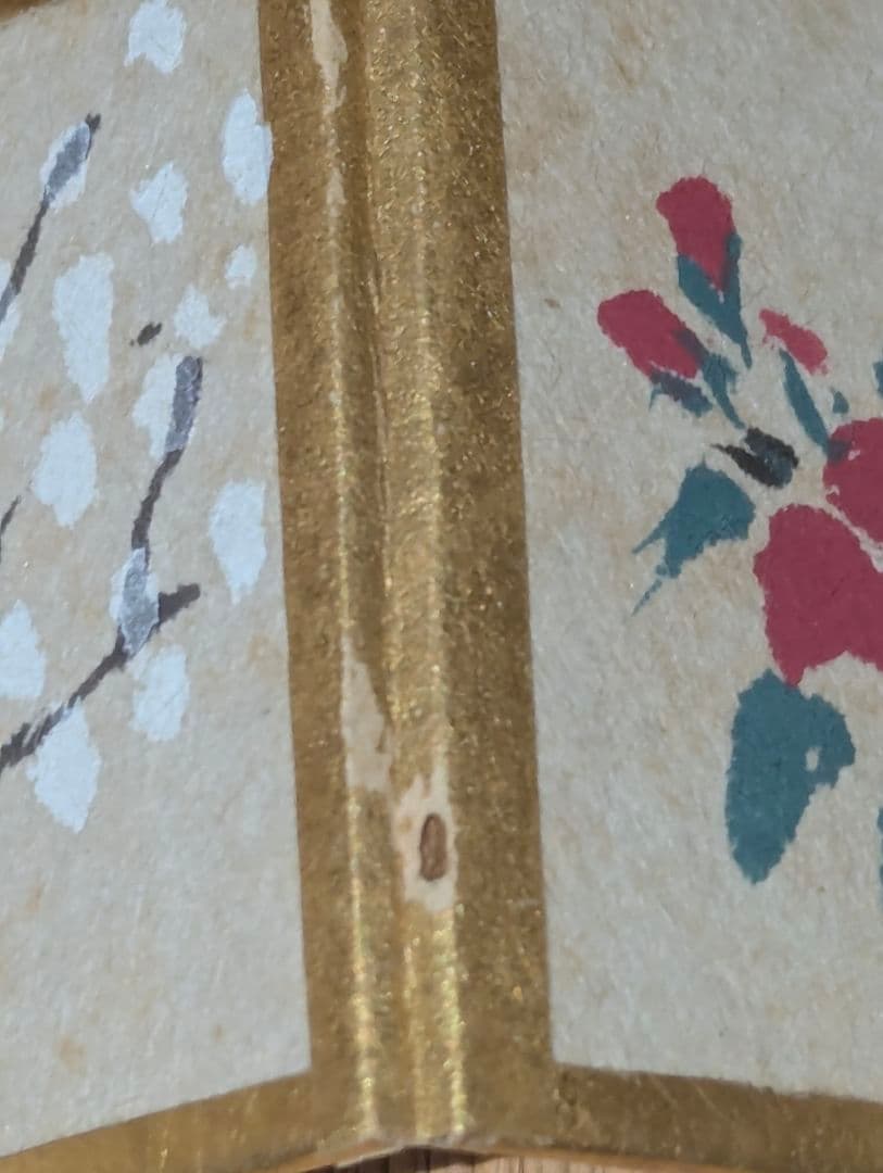 稀少！古い雛道具　花の絵の折り本