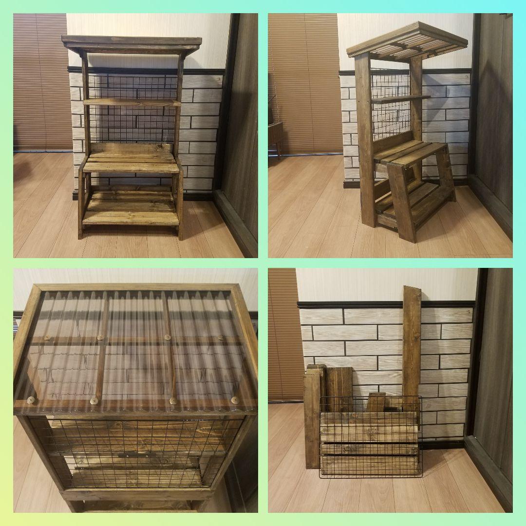 オーダー制作...屋根付き3段ラック(組立式)